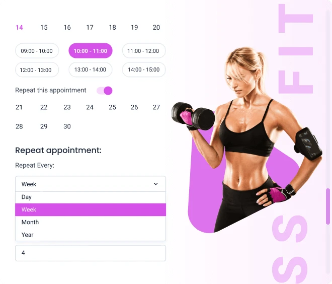 appointment system for gyms_sports