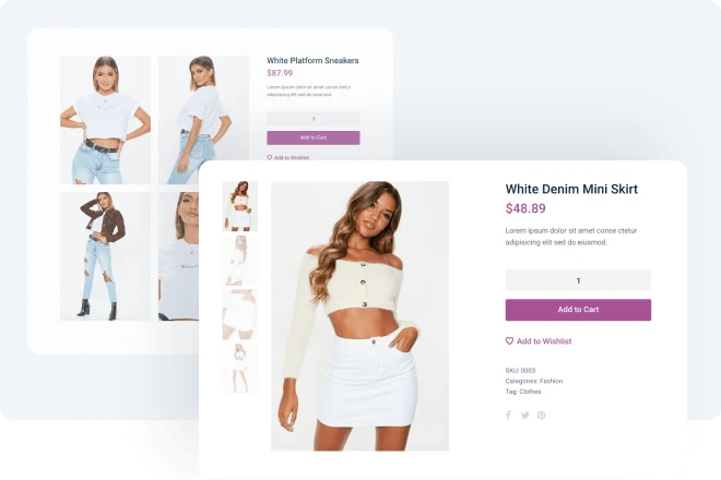 ecommerce woman clothing product