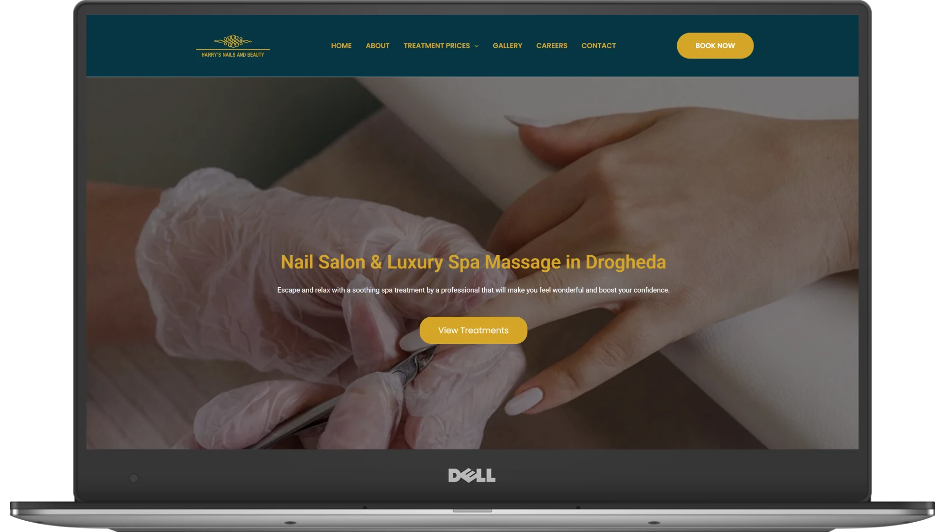 Harry Nails website homepage